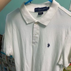 White polo shirt size medium short sleeve!